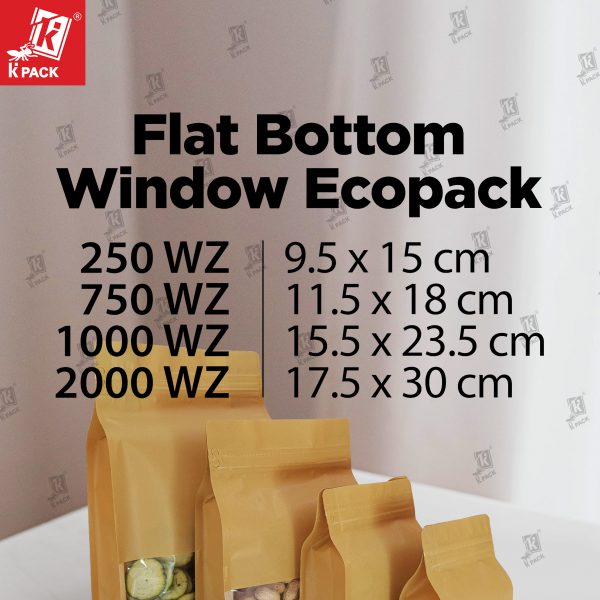 Flat Bottom Window Ecopack ukuran 1.1