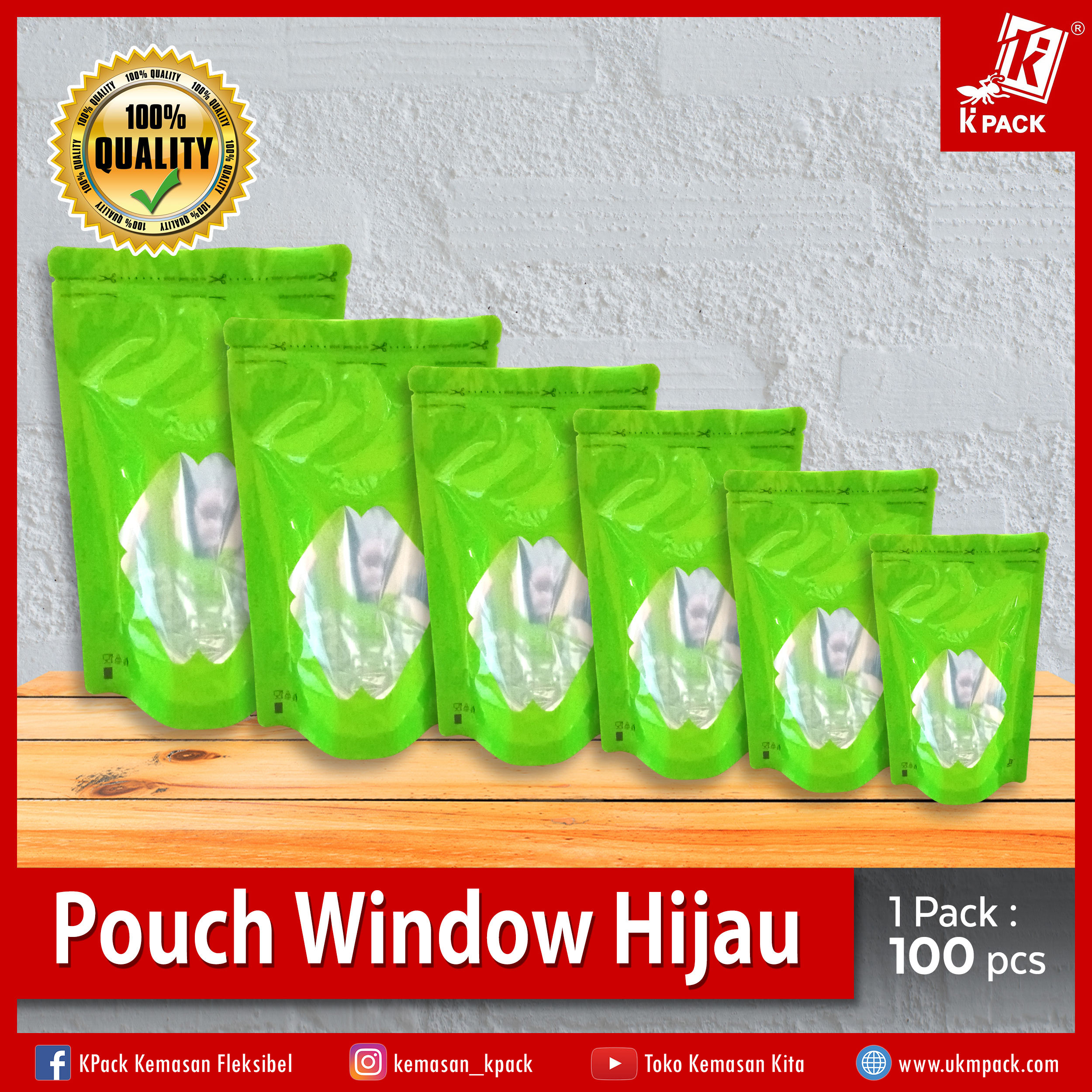 Tokped_Pouch Window Hijau Utama