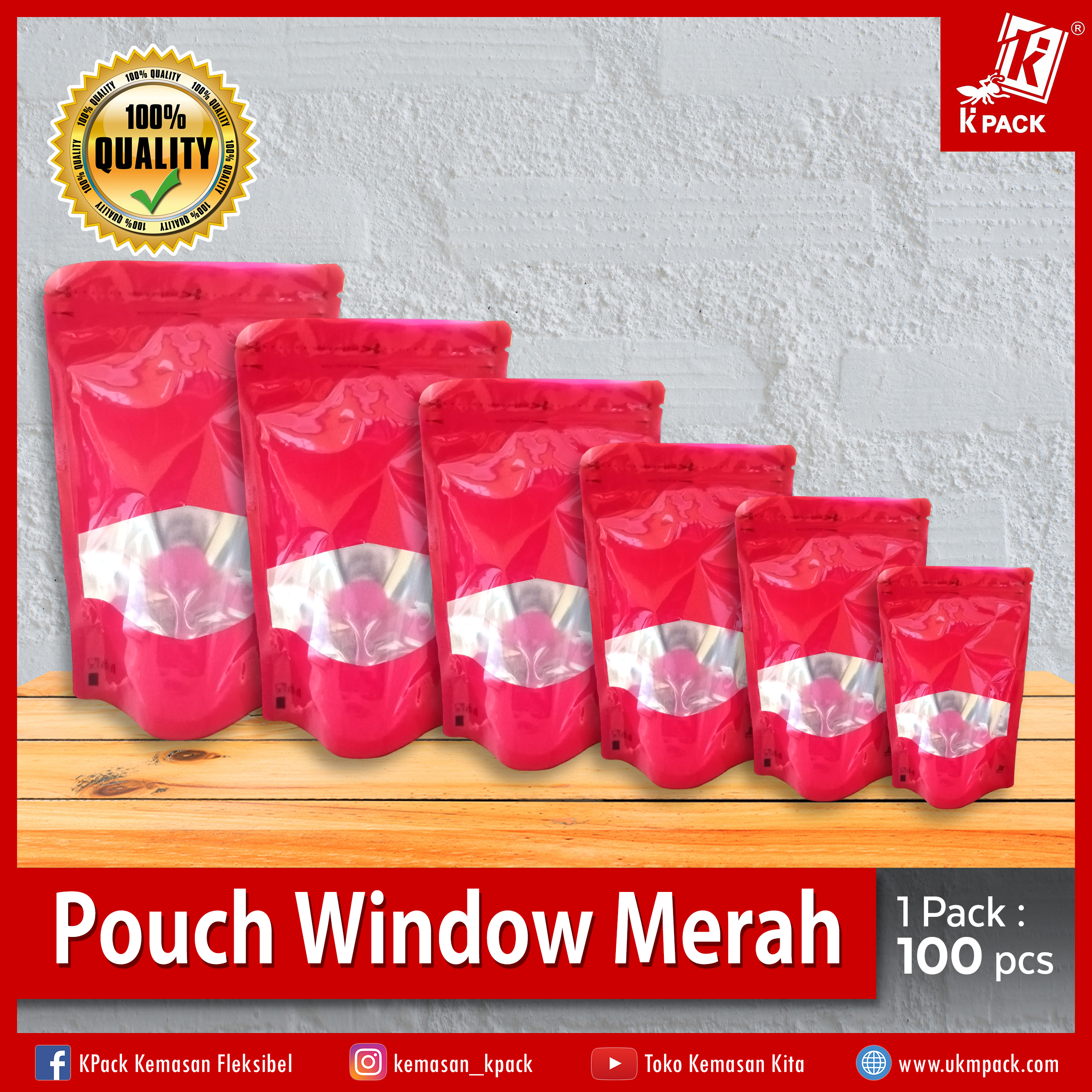 Tokped_Pouch Window Merah Utama