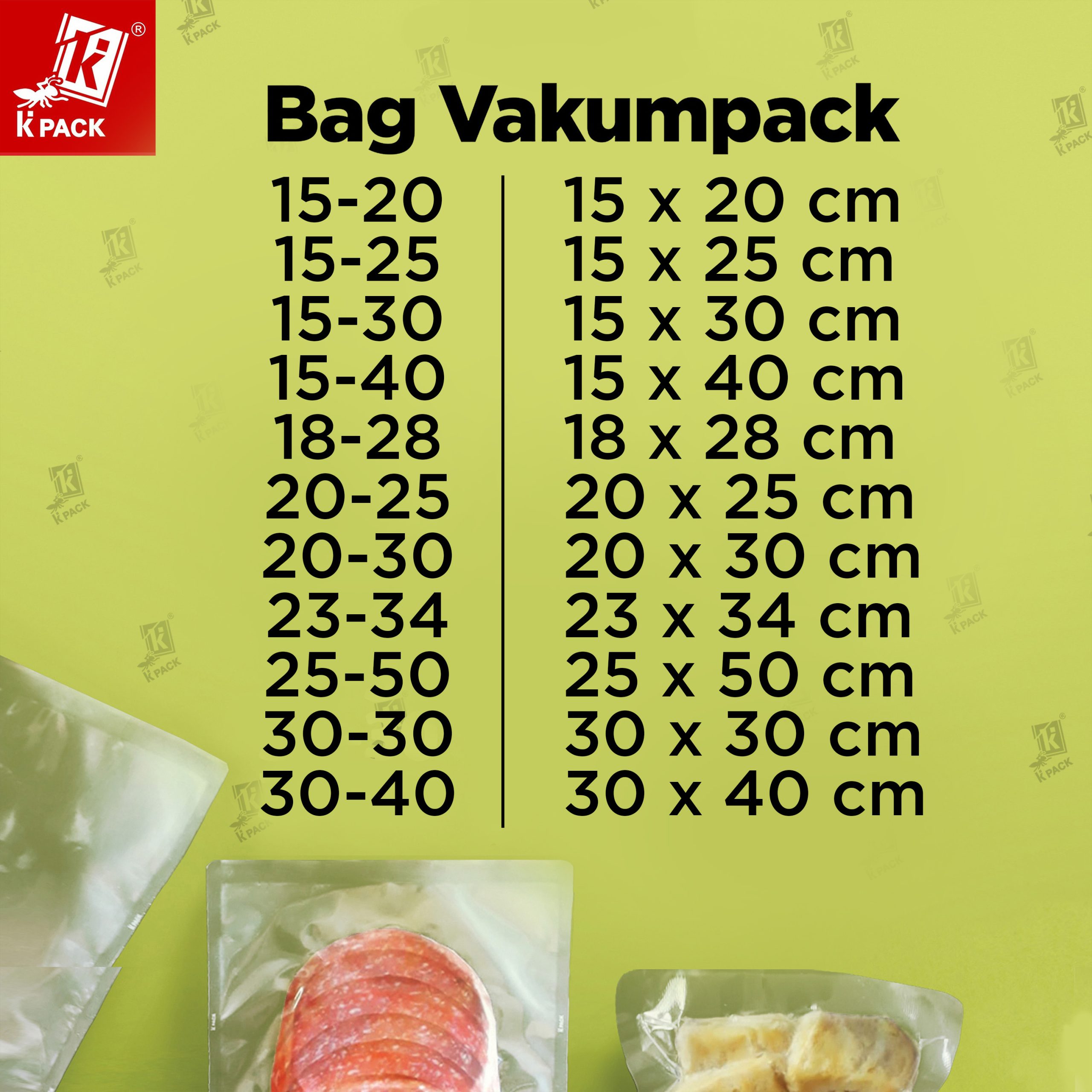 Bag Vakumpack ukuran 1.1