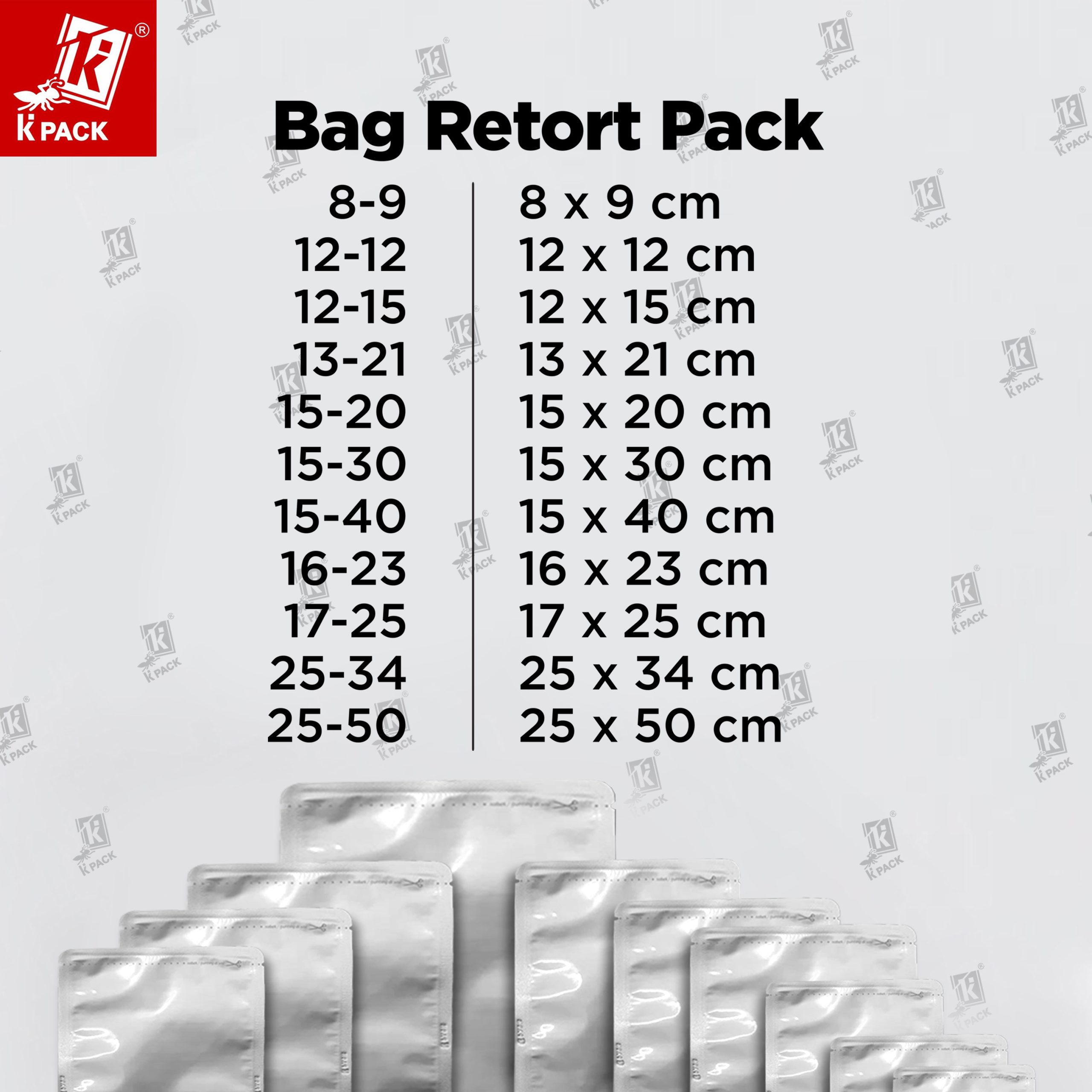 Bag Retort Pack ukuran 1.1