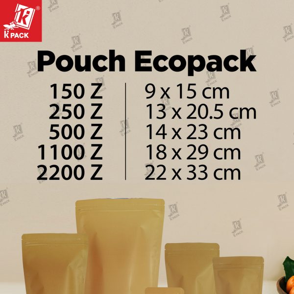Pouch Ecopack ukuran 1.1